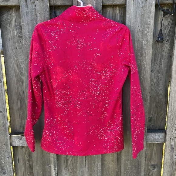 The North Face pink galaxy splatter quarter zip M - Picture 4 of 10